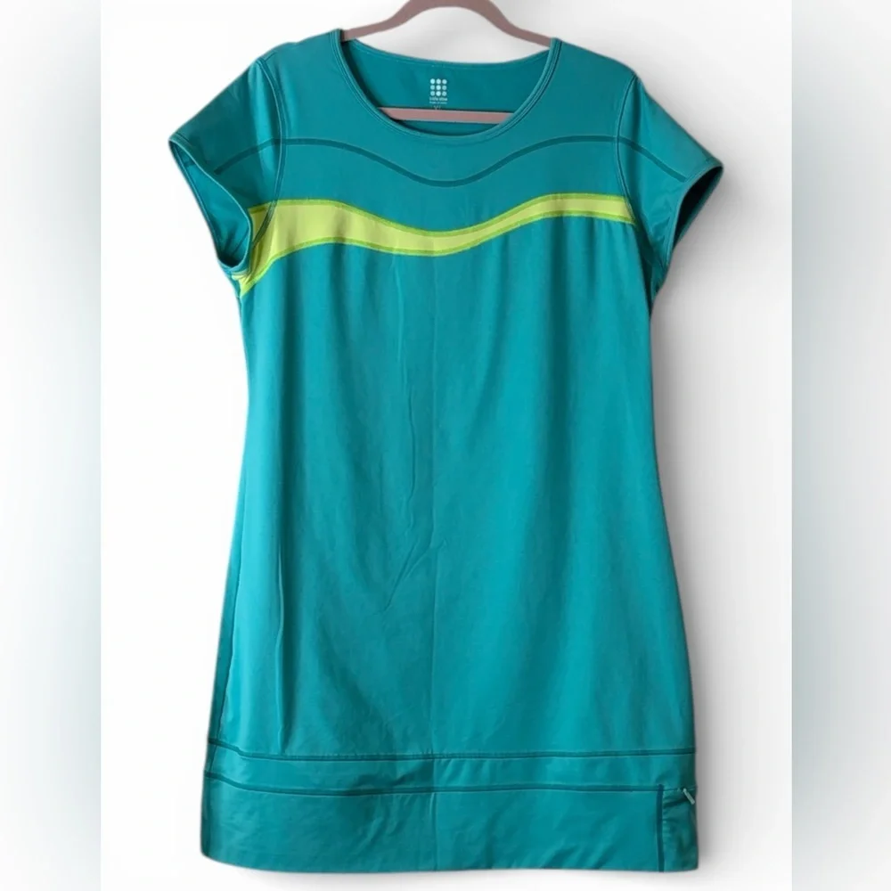 Title Nine Ocean Wave Boardwalk Regulator dress in teal. size XL - Picture 1 of 8